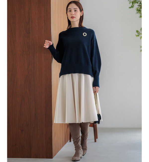 組曲「【WEB限定カラーあり】ウールライクストレッチ フレアスカート」|スカート|