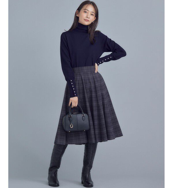 組曲「【WEB限定カラーあり】ウールライクストレッチ フレアスカート」|スカート|