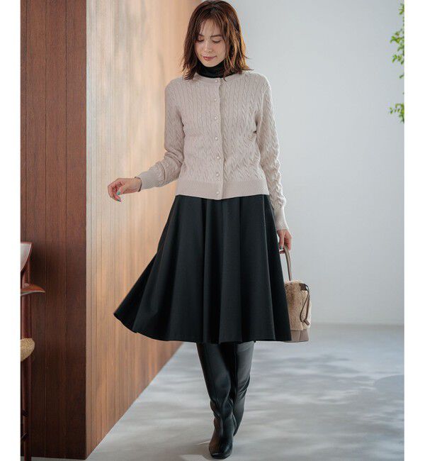 組曲「【WEB限定カラーあり】ウールライクストレッチ フレアスカート」|スカート|