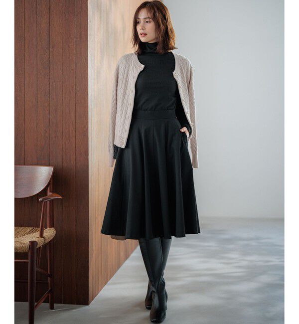 組曲「【WEB限定カラーあり】ウールライクストレッチ フレアスカート」|スカート|