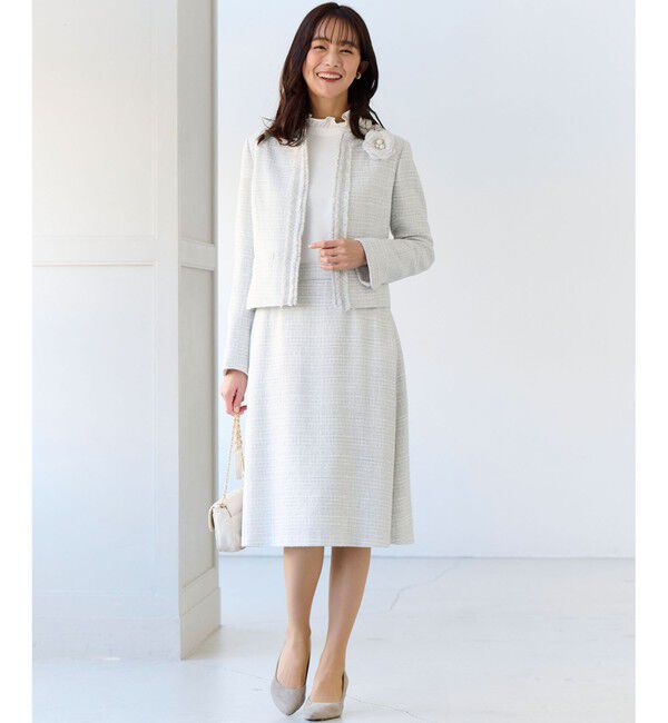 組曲「【KUMIKYOKU NAVY】ジョーゼットシフォン スタンドフリルブラウス」|シャツ・ブラウス|