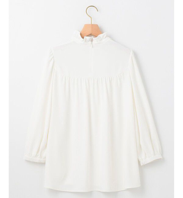 組曲「【KUMIKYOKU NAVY】ジョーゼットシフォン スタンドフリルブラウス」|シャツ・ブラウス|