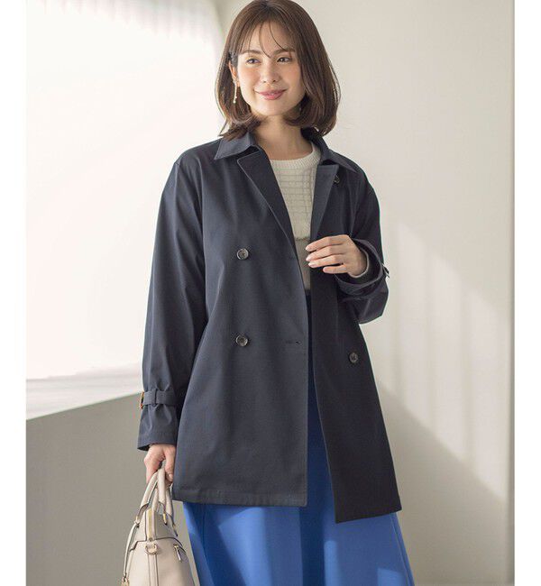組曲「コットンライクツイル トレンチコート」|トレンチコート|ネイビー系