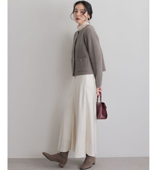 組曲「【加藤ローサさん着用】フラッフィーファーニット ジャケット」|カーディガン|