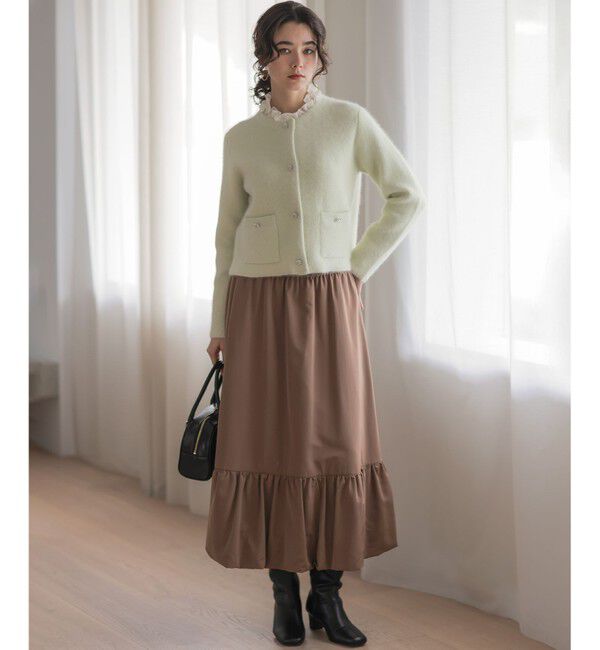 組曲「【加藤ローサさん着用】フラッフィーファーニット ジャケット」|カーディガン|