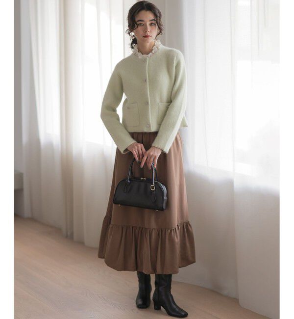 組曲「【加藤ローサさん着用】フラッフィーファーニット ジャケット」|カーディガン|