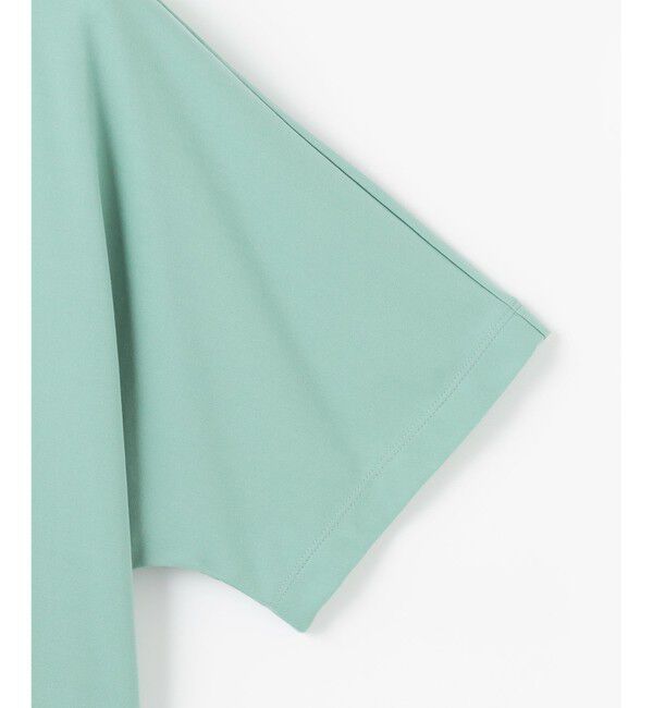 自由区「【接触冷感・UVカット・吸水速乾・抗菌防臭・洗える】ハイカウントクロップド丈 Tシャツ」|Tシャツ・カットソー|