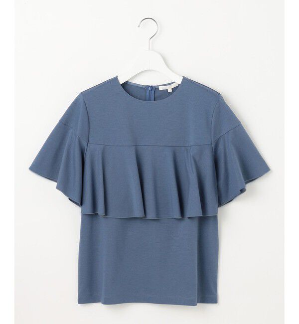 自由区「【接触冷感・UVカット・吸水速乾・抗菌防臭・洗える】ハイツイストポンチフレアディティール カットソー」|Tシャツ・カットソー|