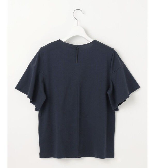 自由区「【接触冷感・UVカット・吸水速乾・抗菌防臭・洗える】ハイツイストポンチフレアディティール カットソー」|Tシャツ・カットソー|