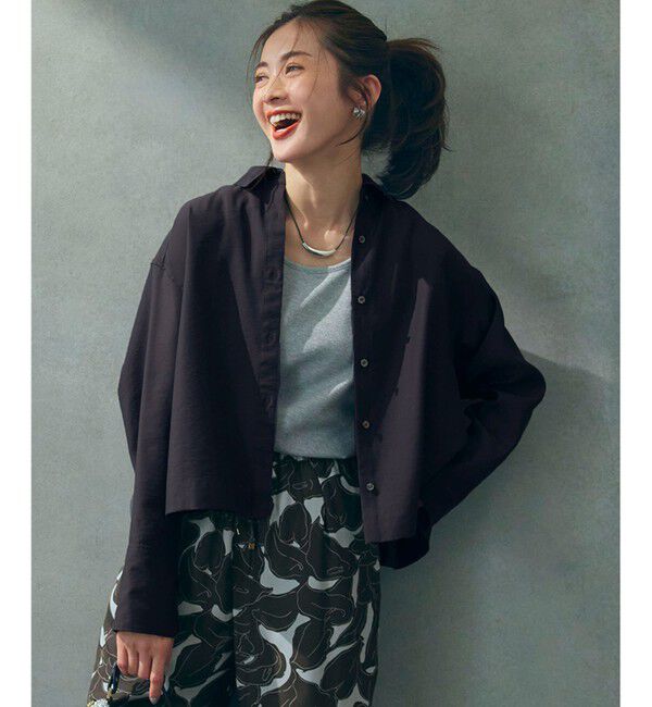 23区「【Oggi5月号掲載/接触冷感/速乾性】シアータンブラー シャツ」|シャツ・ブラウス|ﾀﾞｰｸﾌﾞ