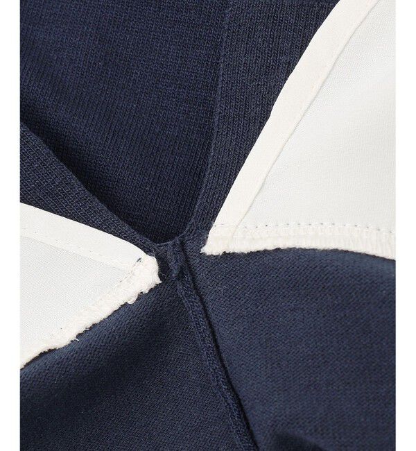 any SiS「【洗える】フレンチスリーブシャツテール ニット」|ニット・セーター|