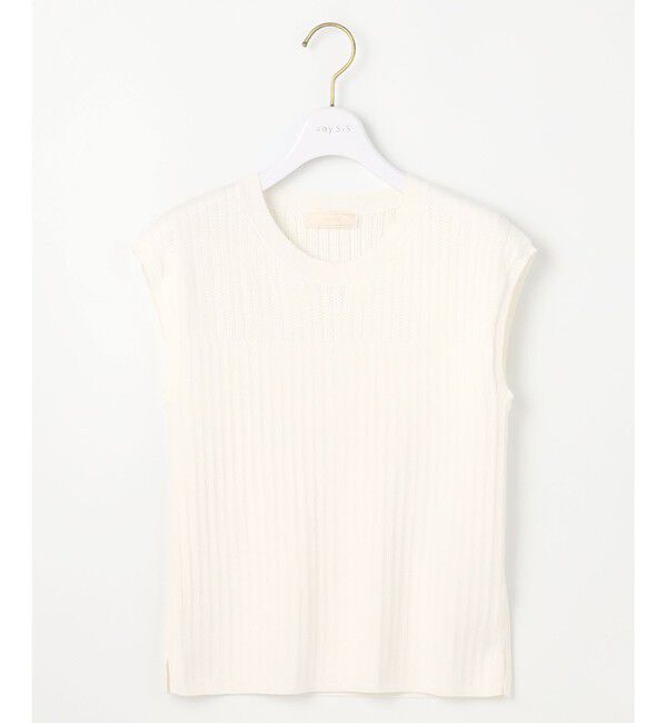 any SiS「【洗える】レーシ－ディテールフレンチ ニット」|ニット・セーター|