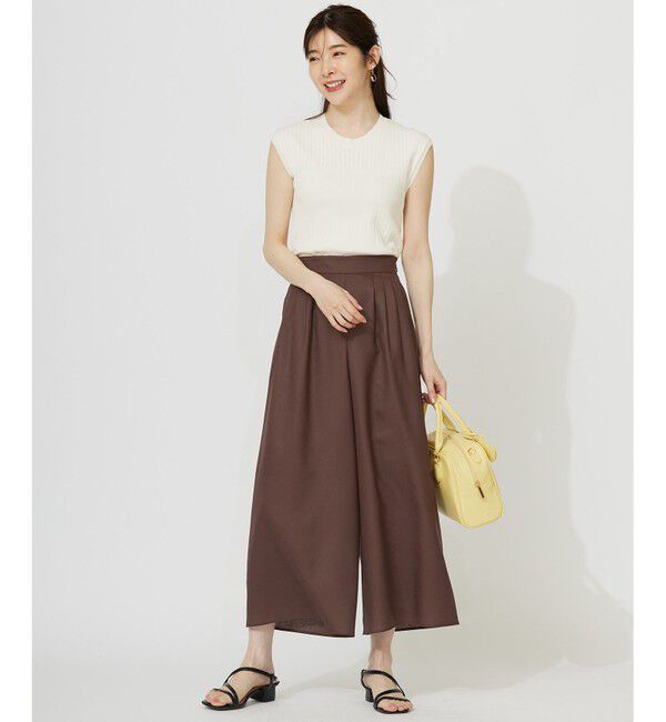 any SiS「【洗える】レーシ－ディテールフレンチ ニット」|ニット・セーター|