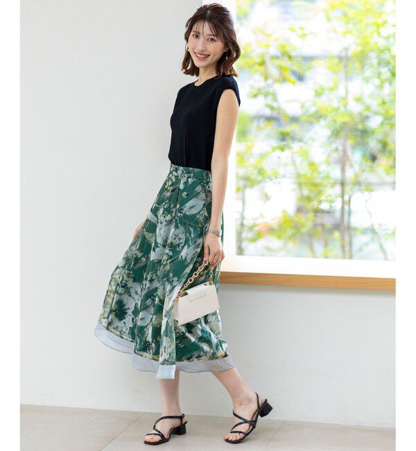 any SiS「【洗える】レーシ－ディテールフレンチ ニット」|ニット・セーター|