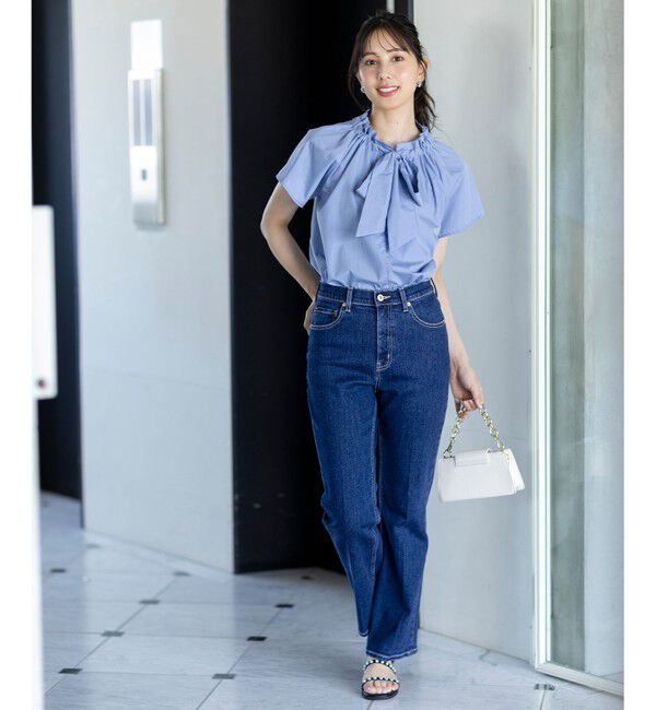 ANY SIS「【洗える】ギャザーネック ブラウス」|シャツ・ブラウス|