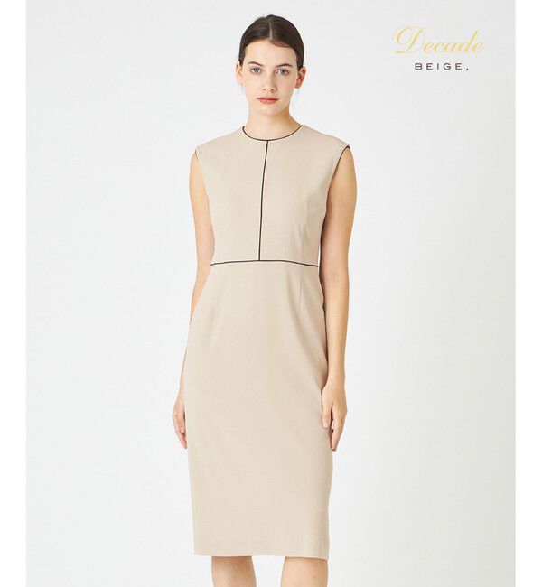BEIGE,「CINDY / クルーネックドレス」|ワンピース|Sand &times; Black