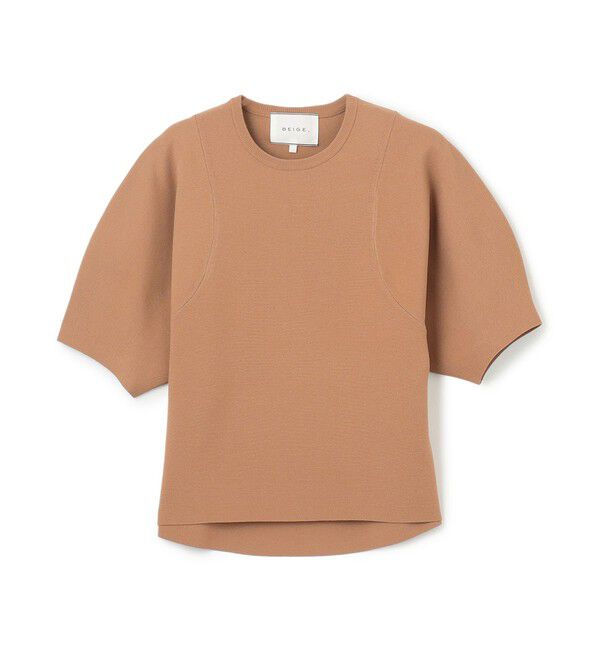 BEIGE,「LAURA / 半袖ニットトップス」|ニット・セーター|