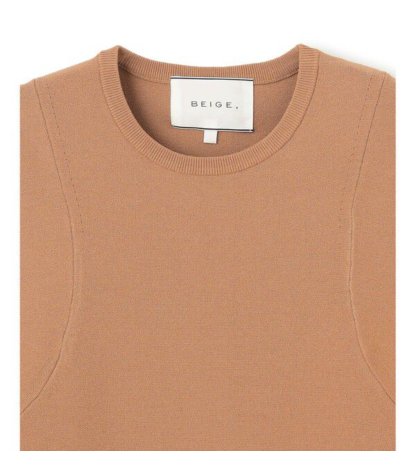 BEIGE,「LAURA / 半袖ニットトップス」|ニット・セーター|