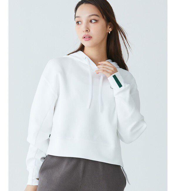 LACOSTE「ワイド＆クロップドフードスウェットパーカー / フーディー」|パーカー|