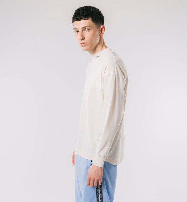 LACOSTE「鹿の子地モックネックTシャツ」|Tシャツ・カットソー|