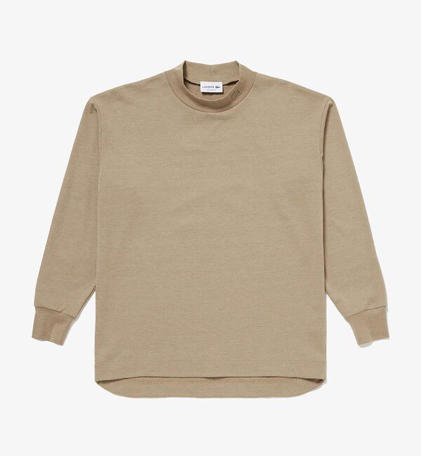 LACOSTE「鹿の子地モックネックTシャツ」|Tシャツ・カットソー|