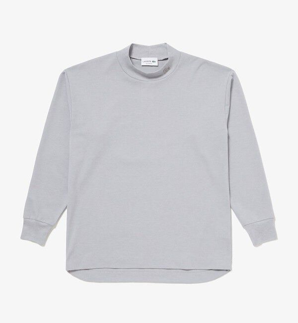 LACOSTE「鹿の子地モックネックTシャツ」|Tシャツ・カットソー|
