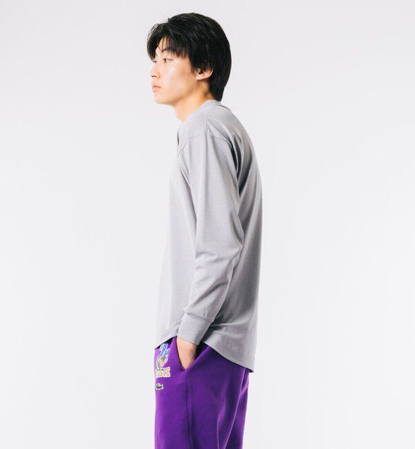 LACOSTE「鹿の子地モックネックTシャツ」|Tシャツ・カットソー|