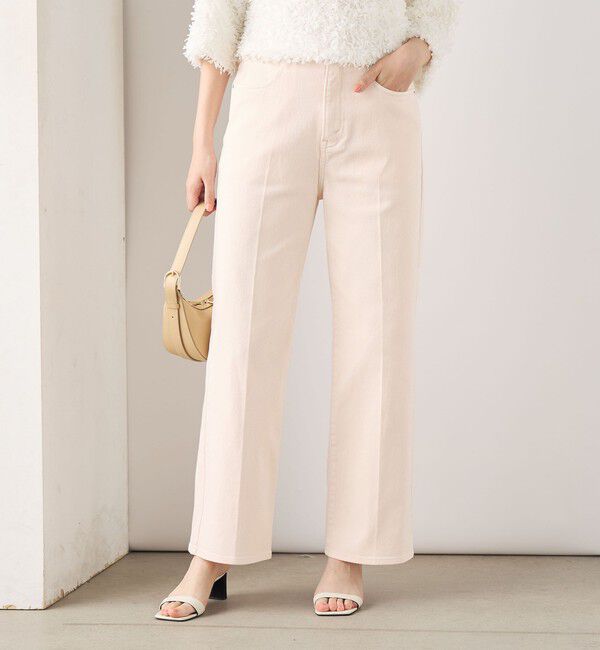 Rie Miller「【RM denim】センタープレスハイウエストデニム」|デニム|