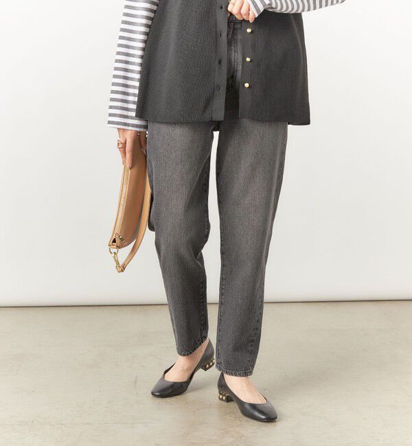 Rie Miller「【RM denim】ハイウエストスリムテーパードデニム」|デニム|