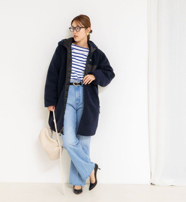 ◇【WEB限定】【TAION/タイオン】別注ボア×ダウンフードコート