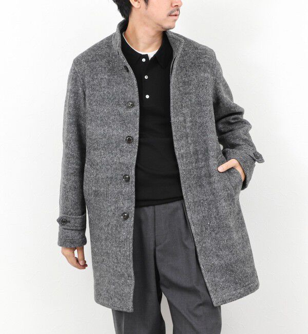NOLLEY'S goodman「《ビジカジ対応》尾州ビーバースタンドカラーコート 25AW」|その他|