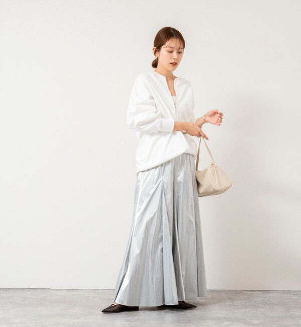 NOLLEY'S「45th limited editionウォッシャブルメタリックマチ入りマキシスカート」|スカート|
