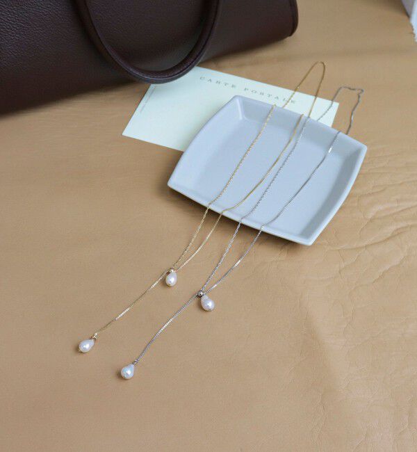 fredy emue「パールジャストY字ネックレス」|ネックレス|