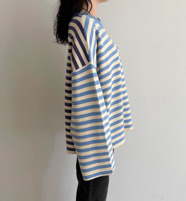 fredy emue「【GEVACO/ゲバコ】ボーダーニットプルオーバー」|ニット・セーター|