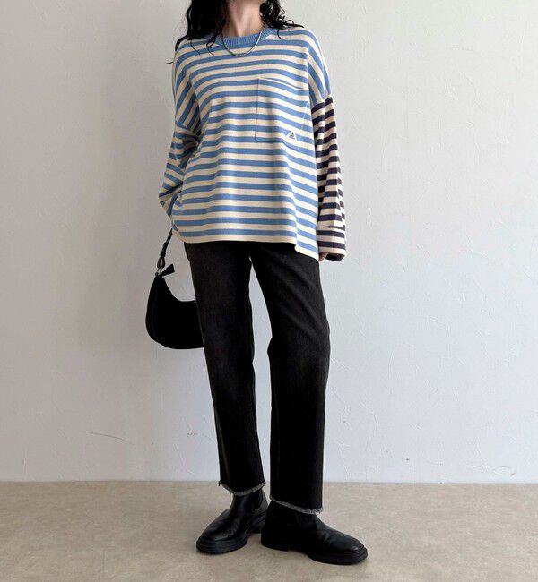 fredy emue「【GEVACO/ゲバコ】ボーダーニットプルオーバー」|ニット・セーター|