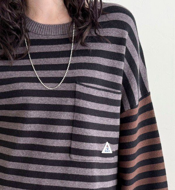 fredy emue「【GEVACO/ゲバコ】ボーダーニットプルオーバー」|ニット・セーター|