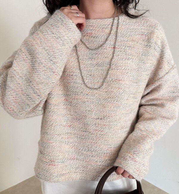 fredy emue「ツィードニットソーコクーンプルオーバー」|Tシャツ・カットソー|