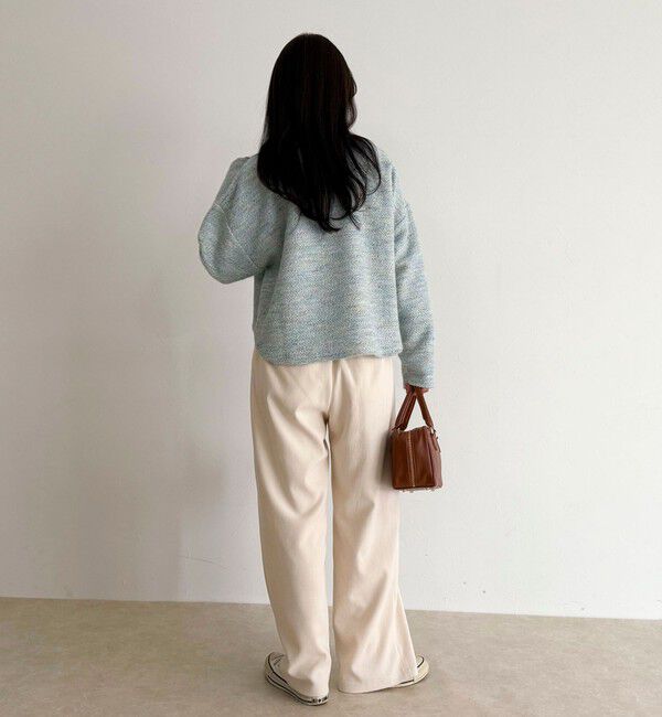 fredy emue「ツィードニットソーコクーンプルオーバー」|Tシャツ・カットソー|