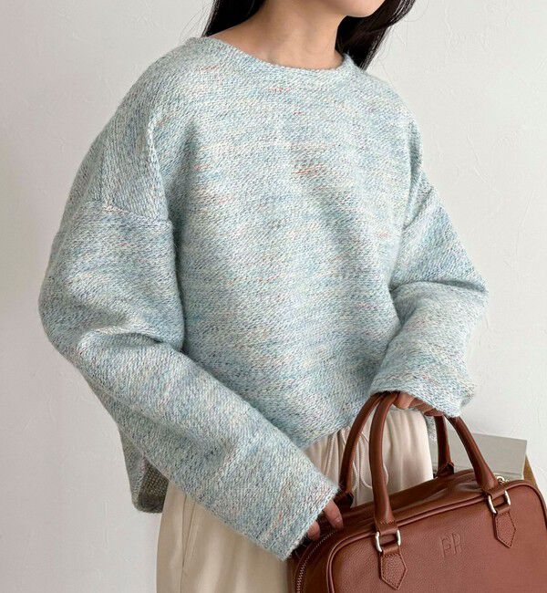 fredy emue「ツィードニットソーコクーンプルオーバー」|Tシャツ・カットソー|