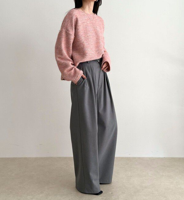 fredy emue「ツィードニットソーコクーンプルオーバー」|Tシャツ・カットソー|