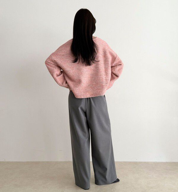 fredy emue「ツィードニットソーコクーンプルオーバー」|Tシャツ・カットソー|