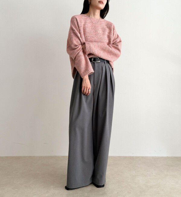 fredy emue「ツィードニットソーコクーンプルオーバー」|Tシャツ・カットソー|