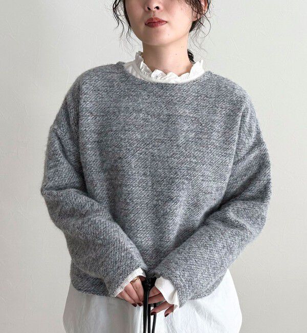 fredy emue「ツィードニットソーコクーンプルオーバー」|Tシャツ・カットソー|グレー