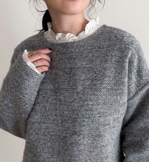fredy emue「ツィードニットソーコクーンプルオーバー」|Tシャツ・カットソー|
