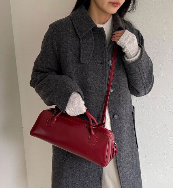 fredy emue「ショートハンドルボストンバッグ」|ショルダー・メッセンジャー|レッド