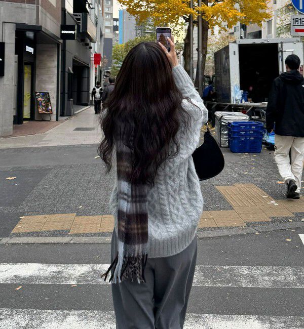 fredy emue「ふわふわ柄編みニットプルオーバー」|ニット・セーター|