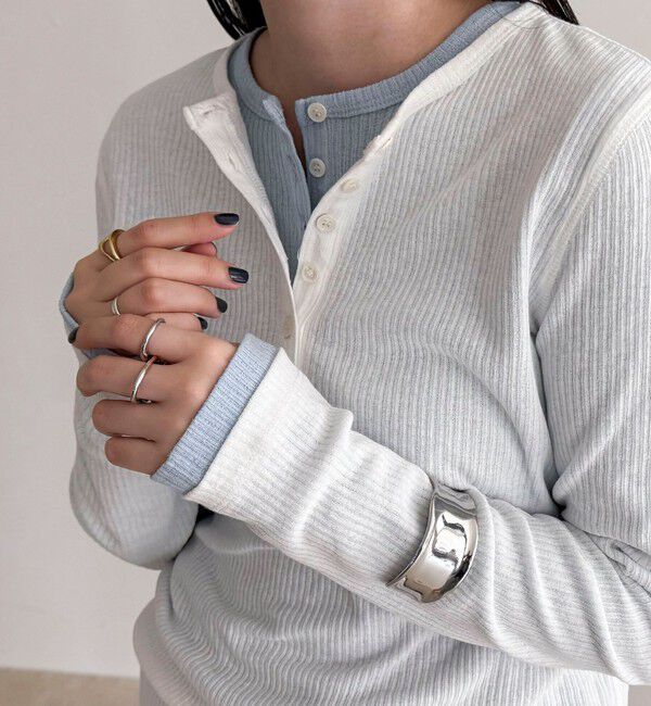 fredy emue「シアーテレコヘンリーネックプルオーバー」|Tシャツ・カットソー|オフホワイト