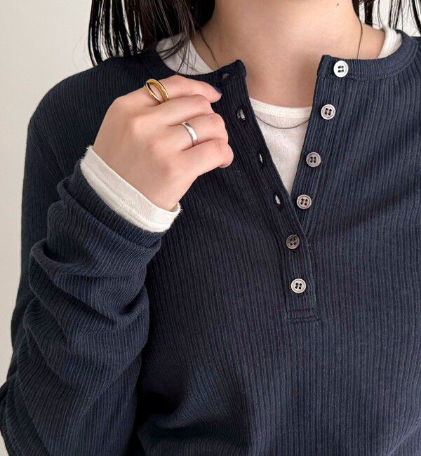 fredy emue「シアーテレコヘンリーネックプルオーバー」|Tシャツ・カットソー|