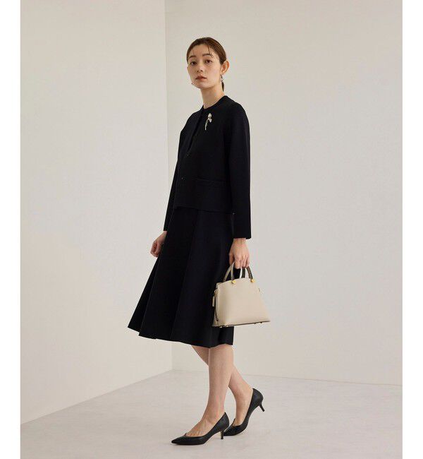 ROPE「【洗える】ニットセットアップワンピース【セレモニー/通勤対応】」|ワンピース|