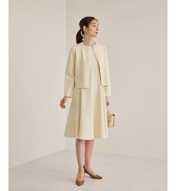 ROPE「【洗える】ニットセットアップワンピース【セレモニー/通勤対応】」|ワンピース|